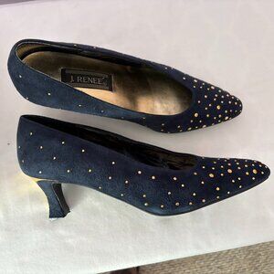 J. Renee Navy Blue Shoes (Size 8)